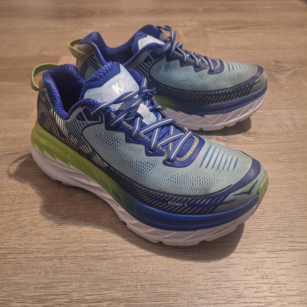 Hoka Blue and Green Athletic ShoesHoka One One Shoes Womens Size 6.5 Blue Green